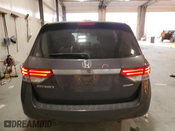 2017 Honda Odyssey SE with VIN 5FNRL5H33HB016555, listed as a Copart auction lot 42603465 with 74,914 mi miles and Salvage Title. Bid and sale history available at carsss.com. Image 6.