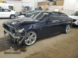 2013 BMW 5 Series 550i xDrive with VIN WBAFU9C57DDY70477, listed as a Copart auction lot 48577095 with 137,695 mi miles and Salvage Title. Bid and sale history available at carsss.com. Image 1.