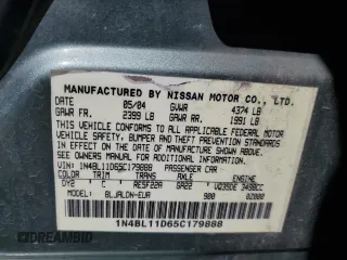 2005 Nissan Altima 3.5 SE with VIN 1N4BL11D65C179888, listed as a Copart auction lot 51273335 with 125,264 mi miles and Salvage Title. Bid and sale history available at carsss.com. Image 13.