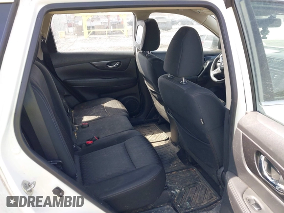 2017 Nissan Rogue SV with VIN KNMAT2MV1HP533572, listed as a IAAI auction lot 41999948 with 190,216 mi miles. Bid and sale history available at carsss.com. Image 8.