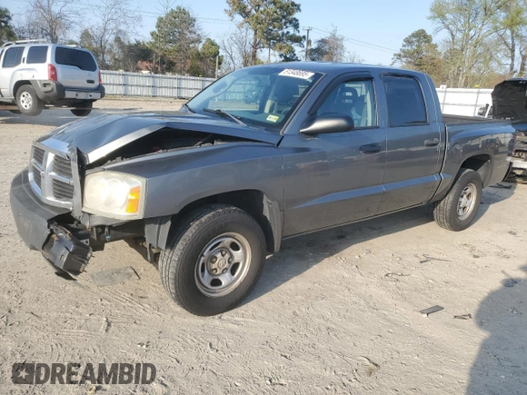 2006 Dodge Dakota ST with VIN 1D7HE28K36S595242, listed as a Copart auction lot 51348695 with 110,602 mi miles and Salvage Title. Bid and sale history available at carsss.com. Image 1.