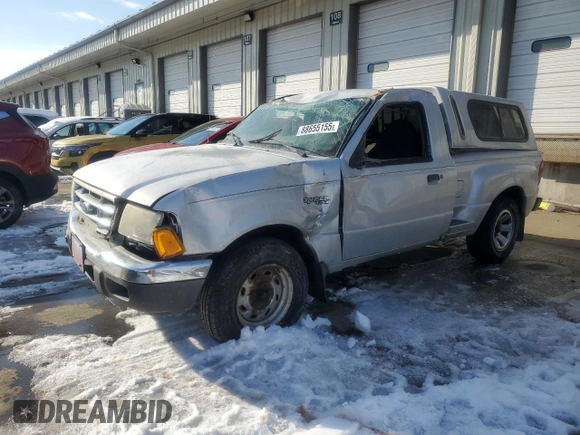 2003 Ford Ranger XL with VIN 1FTYR10U93PA07901, listed as a Copart auction lot 88655155 with 250,289 mi miles and Salvage Title. Bid and sale history available at carsss.com. Image 1.