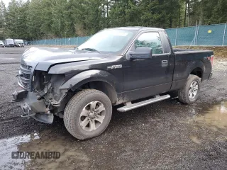 2013 Ford F-150 XL with VIN 1FTMF1EF1DKF32841, listed as a Copart auction lot 43436565 with 64,986 mi miles and Salvage Title. Bid and sale history available at carsss.com. Image 1.