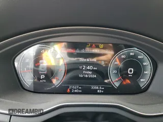2023 Audi A5 Sportback Premium Plus with VIN WAUCBCF53PA056642, listed as a Copart auction lot 76813254 with 21,527 mi miles and Salvage Title. Bid and sale history available at carsss.com. Image 9.