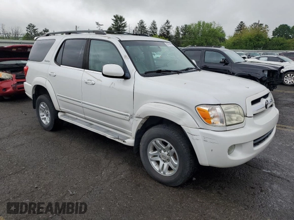 2005 Toyota Sequoia Limited with VIN 5TDBT48A35S241074, listed as a Copart auction lot 55754685 with 219,240 mi miles and Salvage Title. Bid and sale history available at DreamBid. Image 4.
