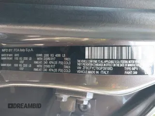 2016 FIAT 500X Trekking z VIN ZFBCFYCT6GP391983, wystawiony jako IAAI lot #42329595 z przebiegiem 152 359 mil mil oraz . Historia ofert i sprzedaży dostępna na DreamBid. Obrazek 9.