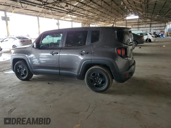 2017 Jeep Renegade Sport z VIN ZACCJAAB6HPF50258, wystawiony jako Copart lot #57256025 z przebiegiem 108 238 mil mil oraz Szkoda całkowita • Salvage title. Historia ofert i sprzedaży dostępna na DreamBid. Obrazek 2.