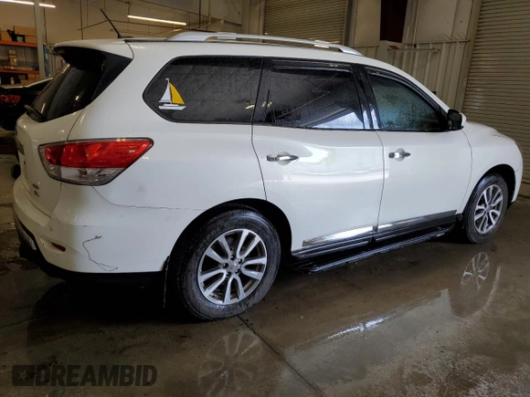 2014 Nissan Pathfinder SL with VIN 5N1AR2MM9EC673308, listed as a Copart auction lot 58122245 with 114,934 mi miles and Salvage title. Bid and sale history available at DreamBid. Image 3.