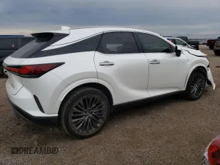 2023 Lexus RX with VIN 2T2BBMCAXPC018628, listed as a Copart auction lot 57756034 with 5,571 mi miles and Salvage Title. Bid and sale history available at carsss.com. Image 3.
