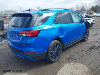 2024 Chevrolet Equinox RS with VIN 3GNAXMEG6RS152259, listed as a IAAI auction lot 41644898 with 39,115 mi miles. Bid and sale history available at carsss.com. Image 4.