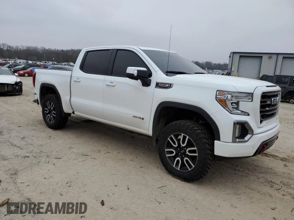 2021 GMC Sierra 1500 AT4 with VIN 1GTP9EEL2MZ149872, listed as a Copart auction lot 88750965 with 23,607 mi miles and Salvage Title. Bid and sale history available at carsss.com. Image 4.