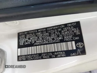 2008 Scion xD z VIN JTKKU10498J009543, wystawiony jako IAAI lot #42403559 z przebiegiem 243 108 mil mil oraz . Historia ofert i sprzedaży dostępna na DreamBid. Obrazek 9.