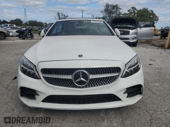 2020 Mercedes-Benz C 300 with VIN W1KWK8EBXLF983483, listed as a Copart auction lot 74327594 with Not Provided miles and Non Repairable. Bid and sale history available at DreamBid. Image 5.