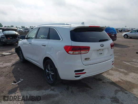 2018 Kia Sorento SX with VIN 5XYPK4A57JG407206, listed as a IAAI auction lot 42378049 with Not provided miles and . Bid and sale history available at DreamBid. Image 3.
