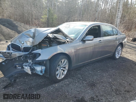 2008 BMW 7 Series 750Li с VIN WBAHN83568DT84734, выставлен на аукционе Copart как лот 51535865 с пробегом Не указан миль и Списание • Salvage title. История ставок и продаж доступна на DreamBid. Изображение 1.