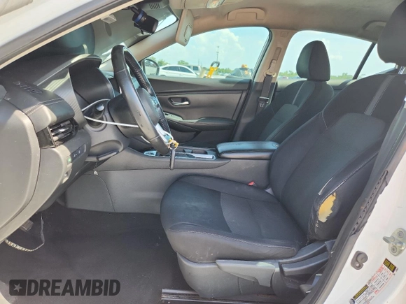 2021 Nissan Sentra SV with VIN 3N1AB8CV1MY268641, listed as a Copart auction lot 59091285 with 262,679 mi miles and Salvage title. Bid and sale history available at DreamBid. Image 7.