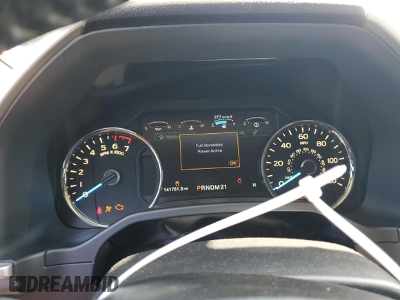 2015 Ford F-150 XL with VIN 1FTEW1CG5FKE08624, listed as a Copart auction lot 60282835 with 141,751 mi miles and Salvage title. Bid and sale history available at DreamBid. Image 9.
