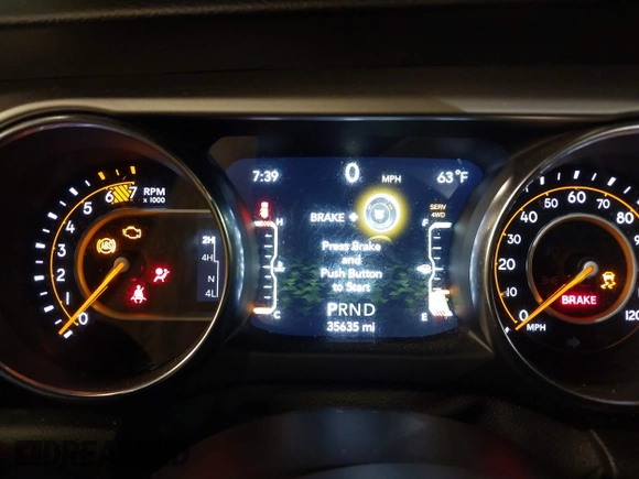 2021 Jeep Wrangler Unlimited Sport S with VIN 1C4HJXDN5MW717673, listed as a IAAI auction lot 42210527 with 35,635 mi miles and . Bid and sale history available at DreamBid. Image 7.