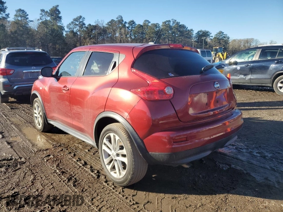 2014 Nissan Juke SV with VIN JN8AF5MR0ET451447, listed as a Copart auction lot 42381805 with 9,688 mi miles and Salvage Title. Bid and sale history available at carsss.com. Image 2.