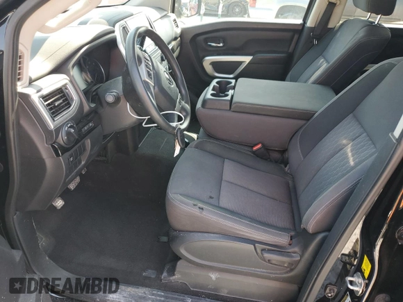 2021 Nissan Titan SV with VIN 1N6AA1EE9MN524930, listed as a Copart auction lot 52069845 with 44,280 mi miles and Salvage Title. Bid and sale history available at DreamBid. Image 7.