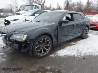 2015 Chrysler 300 with VIN 2C3CCABT1FH853985, listed as a IAAI auction lot 41165363 with 97,411 mi miles. Bid and sale history available at carsss.com. Image 2.