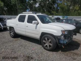 2014 Honda Ridgeline SE with VIN 5FPYK1F61EB013239, listed as a Copart auction lot 72755774 with 133,114 mi miles and Salvage Title. Bid and sale history available at carsss.com. Image 4.