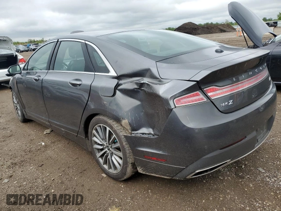 2017 Lincoln MKZ Select with VIN 3LN6L5C99HR653314, listed as a Copart auction lot 58019925 with 25,557 mi miles and Salvage title. Bid and sale history available at DreamBid. Image 2.