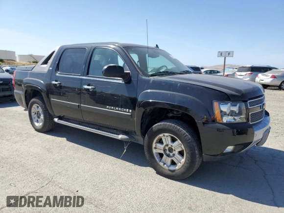 2008 Chevrolet Avalanche LTZ with VIN 3GNFK123X8G240916, listed as a Copart auction lot 58591865 with Not provided miles and Salvage title. Bid and sale history available at DreamBid. Image 4.