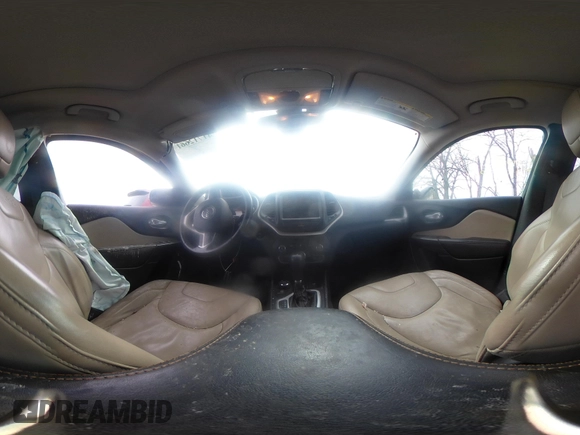 2015 Jeep Cherokee Limited with VIN 1C4PJMDB7FW584076, listed as a IAAI auction lot 41712661 with 183,000 mi miles and . Bid and sale history available at DreamBid. Image 18.