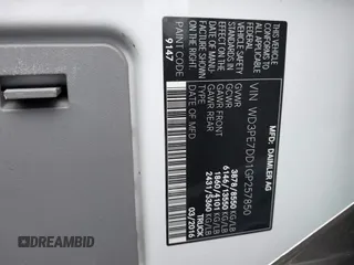 2016 Mercedes-Benz Sprinter with VIN WD3PE7DD1GP257850, listed as a IAAI auction lot 41587919 with 122,306 mi miles and . Bid and sale history available at carsss.com. Image 9.