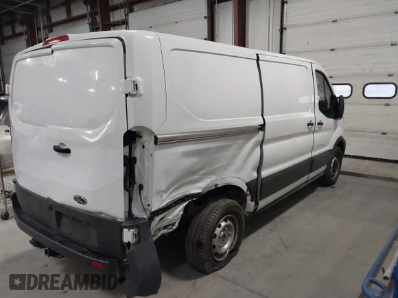 2024 Ford Transit Cargo with VIN 1FTYE1Y89RKA72434, listed as a IAAI auction lot 40788108 with 9,647 mi miles. Bid and sale history available at carsss.com. Image 4.