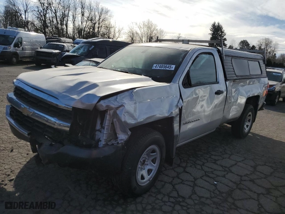 2018 Chevrolet Silverado 1500 Work Truck with VIN 1GCNCNEH4JZ103704, listed as a Copart auction lot 47485645 with 76,736 mi miles and Clean Title. Bid and sale history available at carsss.com. Image 1.
