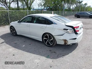 2019 Honda Accord Sport with VIN 1HGCV1F33KA113896, listed as a IAAI auction lot 41961776 with 92,248 mi miles and . Bid and sale history available at DreamBid. Image 3.