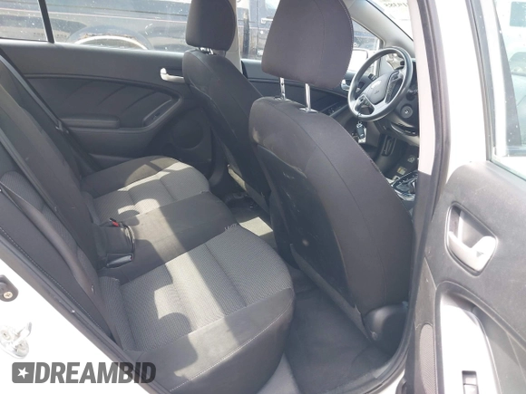2017 Kia Forte LX with VIN 3KPFK4A76HE111114, listed as a IAAI auction lot 42010385 with 198,304 mi miles. Bid and sale history available at carsss.com. Image 8.