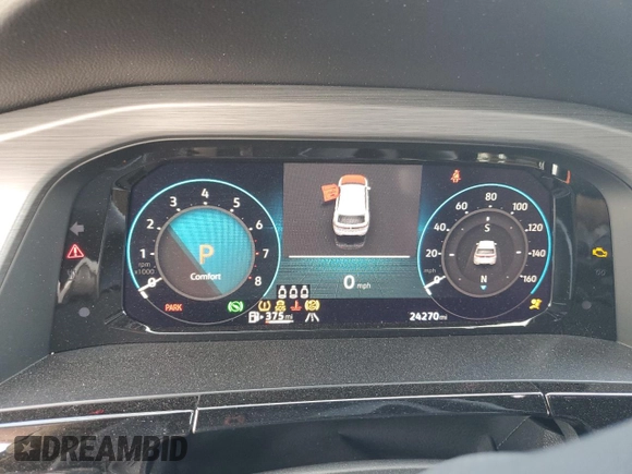 2024 Volkswagen Atlas SE with VIN 1V2HE2CA9RC209090, listed as a Copart auction lot 53399215 with 24,270 mi miles and Salvage title. Bid and sale history available at DreamBid. Image 9.