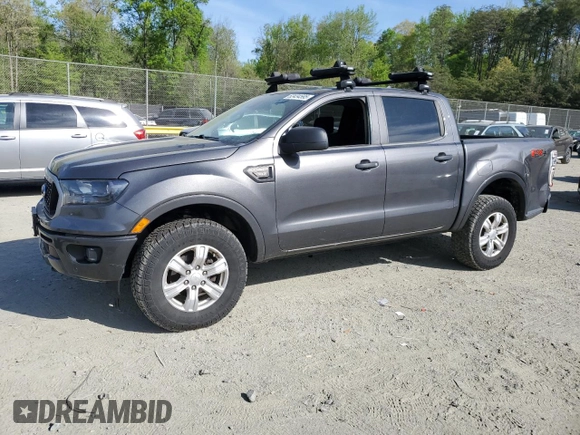 2019 Ford Ranger XL with VIN 1FTER4FH6KLA18729, listed as a Copart auction lot 52434595 with 111,792 mi miles and Salvage Title. Bid and sale history available at carsss.com. Image 1.