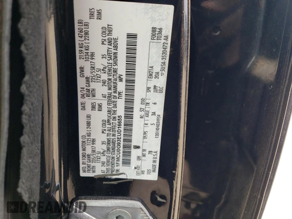 2014 Ford Escape SE с VIN 1FMCU0G93EUD16655, выставлен на аукционе Copart как лот 52765665 с пробегом 175 164 миль миль и Чистый • Clean title. История ставок и продаж доступна на DreamBid. Изображение 13.