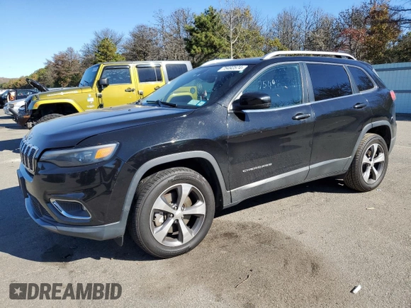 2019 Jeep Cherokee Limited with VIN 1C4PJMDX8KD156440, listed as a Copart auction lot 75492574 with 95,340 mi miles and Clean Title. Bid and sale history available at carsss.com. Image 1.