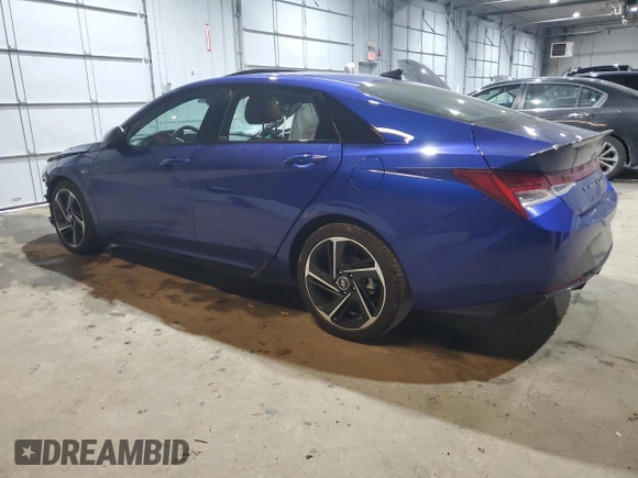 2023 Hyundai Elantra N Line z VIN KMHLR4AF6PU628978, wystawiony jako Copart lot #83431704 z przebiegiem 18 317 mil mil oraz Szkoda całkowita • Salvage title. Historia ofert i sprzedaży dostępna na DreamBid. Obrazek 2.