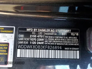 2019 Mercedes-Benz C 300 with VIN WDDWK8DB3KF826894, listed as a Copart auction lot 42292285 with 64,369 mi miles and Clean Title. Bid and sale history available at carsss.com. Image 12.