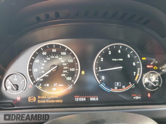 2013 BMW 6 Series 650i with VIN WBA6B2C59DDG66909, listed as a Copart auction lot 86329014 with 131,054 mi miles and Salvage Title. Bid and sale history available at DreamBid. Image 9.
