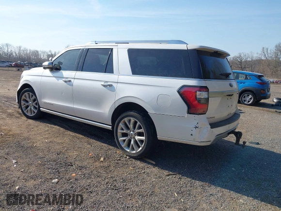 2019 Ford Expedition Max Platinum with VIN 1FMJK1MTXKEA16488, listed as a IAAI auction lot 41795368 with 127,246 mi miles and . Bid and sale history available at DreamBid. Image 3.