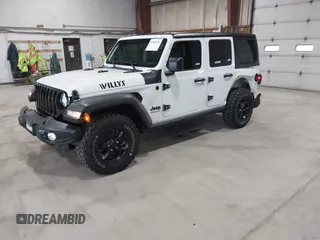 2023 Jeep Wrangler Sport S with VIN 1C4HJXDN2PW632584, listed as a IAAI auction lot 41965191 with 20,288 mi miles and . Bid and sale history available at DreamBid. Image 21.