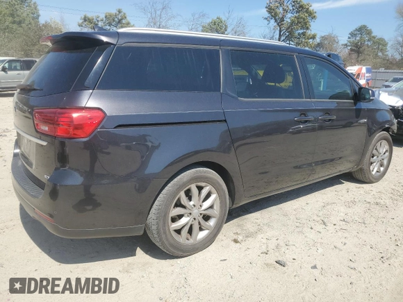 2019 Kia Sedona EX with VIN KNDMB5C1XK6510837, listed as a Copart auction lot 50980205 with 107,762 mi miles and Salvage Title. Bid and sale history available at carsss.com. Image 3.