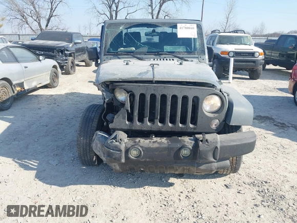 2014 Jeep Wrangler Sport with VIN 1C4AJWAG5EL271318, listed as a IAAI auction lot 41780040 with 128,942 mi miles and . Bid and sale history available at DreamBid. Image 6.