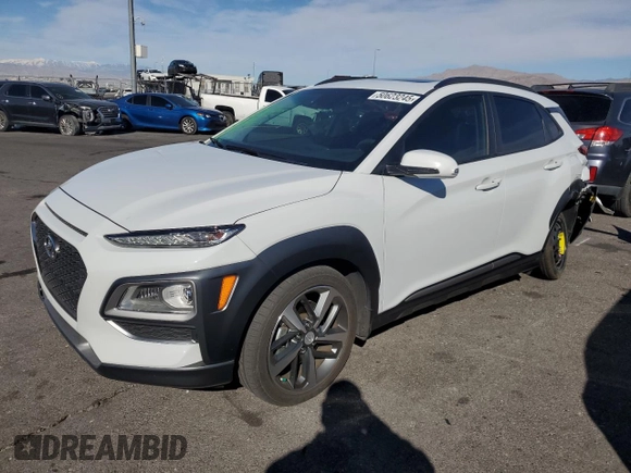 2020 Hyundai Kona Limited with VIN KM8K33A50LU400855, listed as a Copart auction lot 50623245 with 51,058 mi miles and Salvage Title. Bid and sale history available at carsss.com. Image 1.