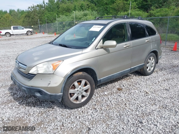 2008 Honda CR-V EX-L with VIN JHLRE38728C036412, listed as a IAAI auction lot 42119806 with 1 mi miles. Bid and sale history available at carsss.com. Image 2.