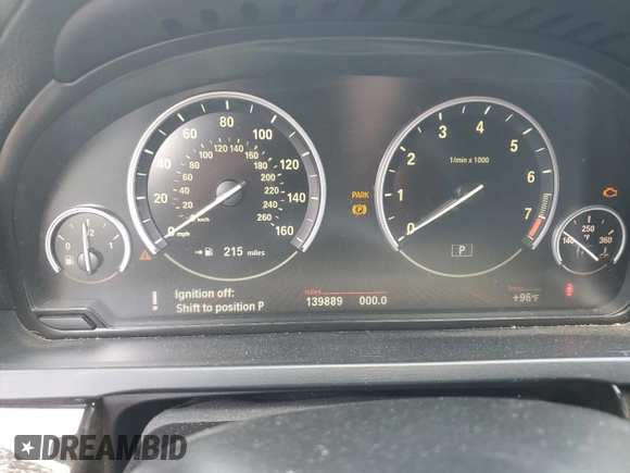 2012 BMW 7 Series 740i with VIN WBAKA4C56CC613745, listed as a Copart auction lot 57342795 with 139,889 mi miles and Clean title. Bid and sale history available at DreamBid. Image 9.