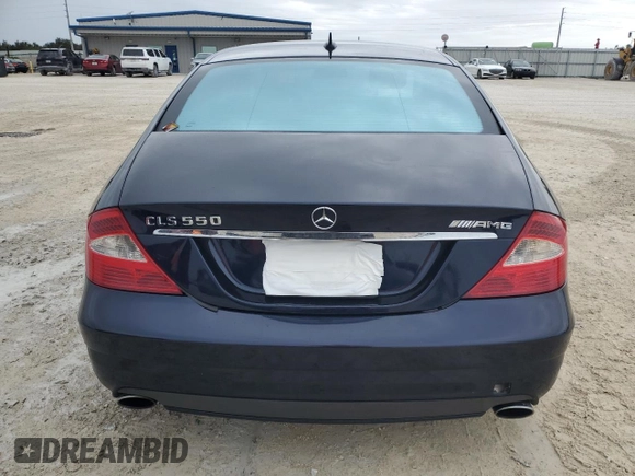 2007 Mercedes-Benz CLS-Class 5.5L with VIN WDDDJ72X47A090300, listed as a Copart auction lot 75854474 with 0 mi miles and Salvage Title. Bid and sale history available at carsss.com. Image 6.