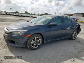 2017 Honda Civic LX with VIN 19XFC2F56HE074249, listed as a Copart auction lot 60104265 with 82,251 mi miles and Salvage title. Bid and sale history available at DreamBid. Image 1.